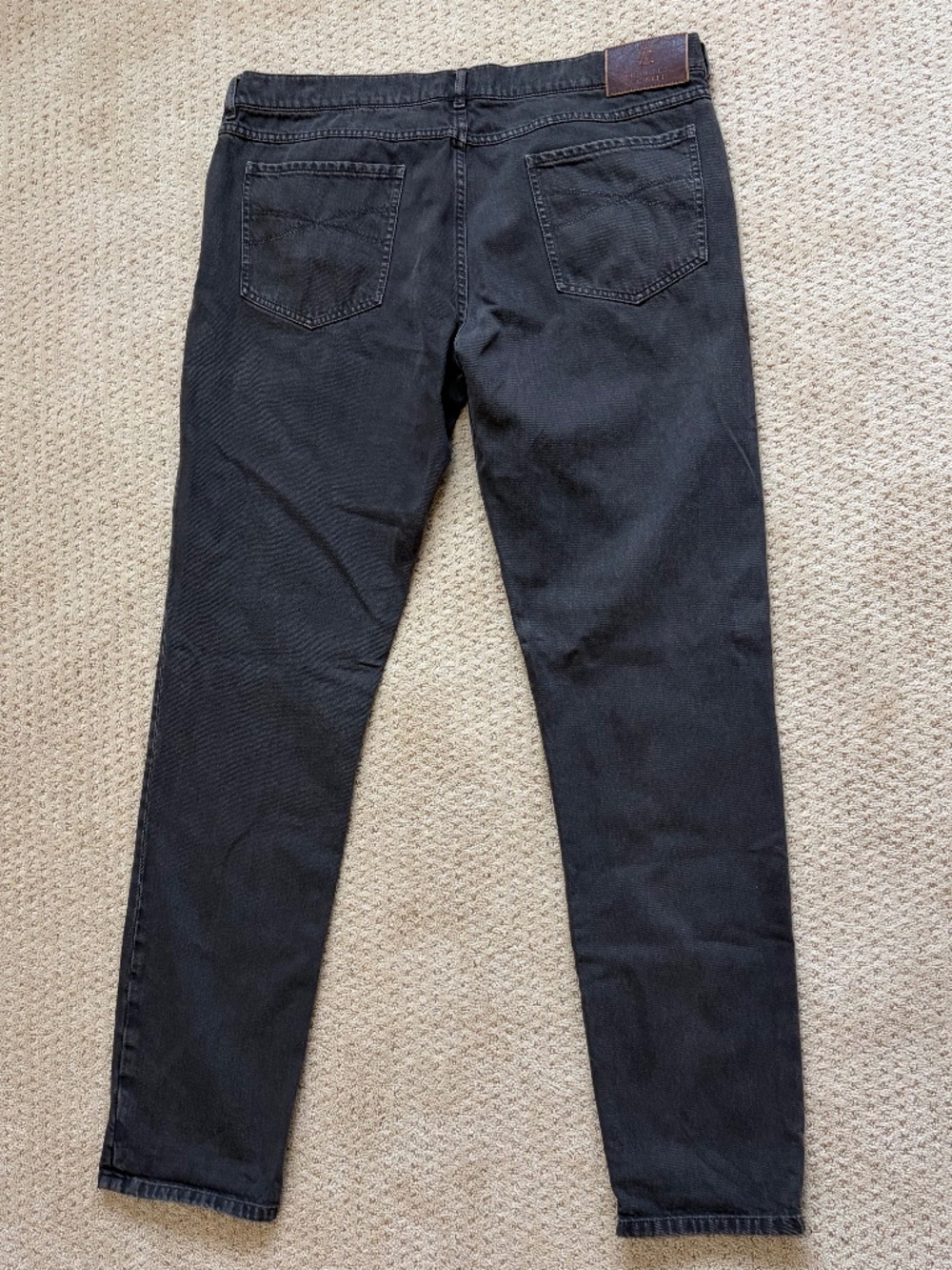 Brunello Cucinelli Grey Straight Leg Button Fly Jeans IT 56 / US 40